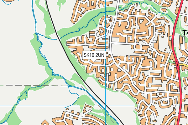 SK10 2UN map - OS VectorMap District (Ordnance Survey)