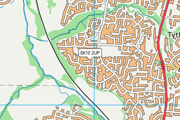 SK10 2UP map - OS VectorMap District (Ordnance Survey)