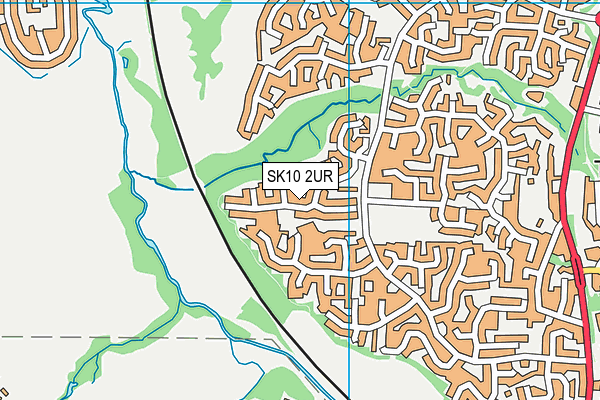 SK10 2UR map - OS VectorMap District (Ordnance Survey)