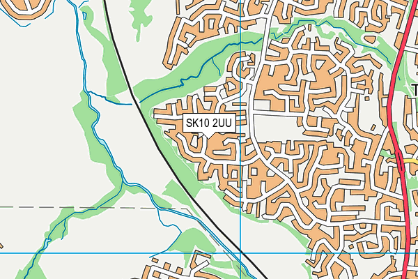 SK10 2UU map - OS VectorMap District (Ordnance Survey)