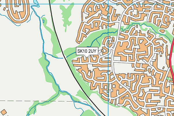 SK10 2UY map - OS VectorMap District (Ordnance Survey)