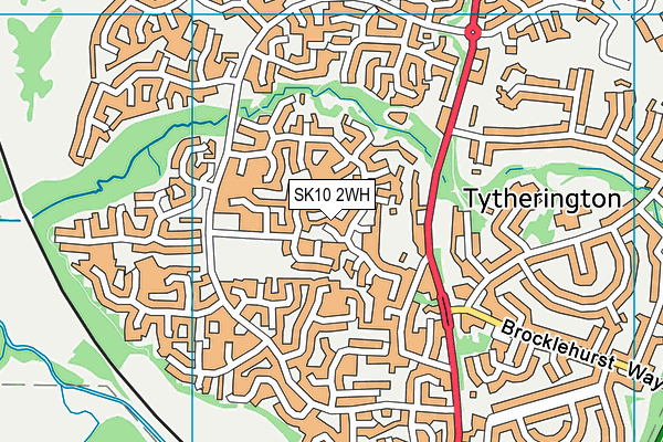 SK10 2WH map - OS VectorMap District (Ordnance Survey)