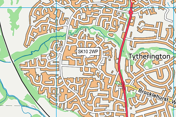 SK10 2WP map - OS VectorMap District (Ordnance Survey)