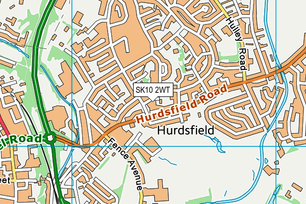 SK10 2WT map - OS VectorMap District (Ordnance Survey)