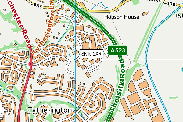 SK10 2XR map - OS VectorMap District (Ordnance Survey)