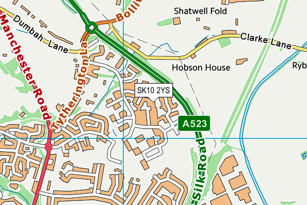 SK10 2YS map - OS VectorMap District (Ordnance Survey)