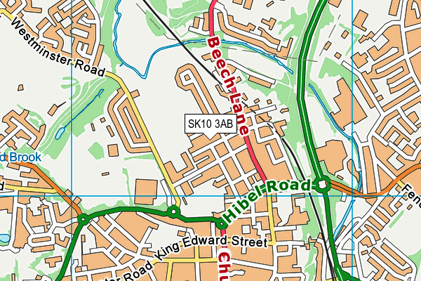 SK10 3AB map - OS VectorMap District (Ordnance Survey)