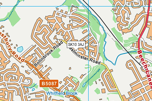 SK10 3AJ map - OS VectorMap District (Ordnance Survey)