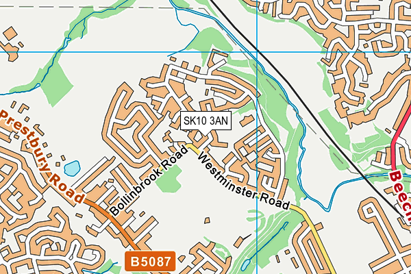 SK10 3AN map - OS VectorMap District (Ordnance Survey)