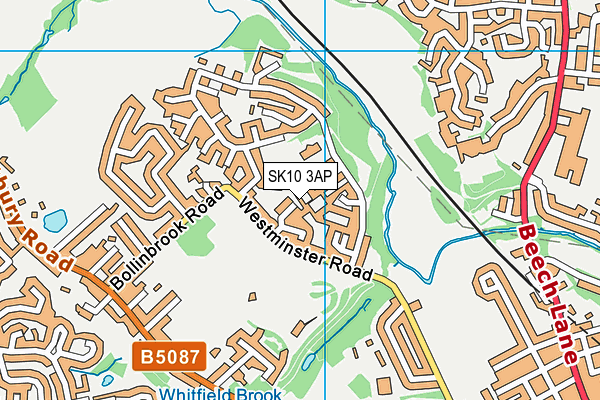 SK10 3AP map - OS VectorMap District (Ordnance Survey)