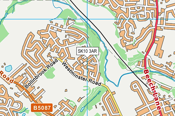 SK10 3AR map - OS VectorMap District (Ordnance Survey)