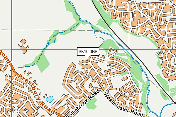 SK10 3BB map - OS VectorMap District (Ordnance Survey)