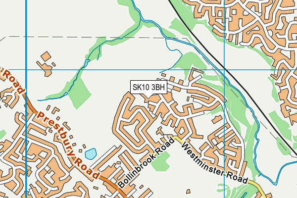 SK10 3BH map - OS VectorMap District (Ordnance Survey)