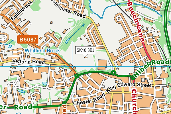 SK10 3BJ map - OS VectorMap District (Ordnance Survey)