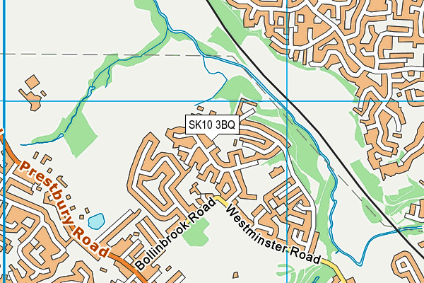 SK10 3BQ map - OS VectorMap District (Ordnance Survey)