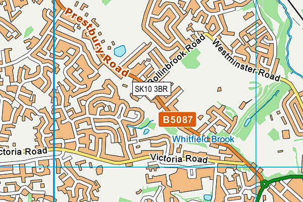 SK10 3BR map - OS VectorMap District (Ordnance Survey)