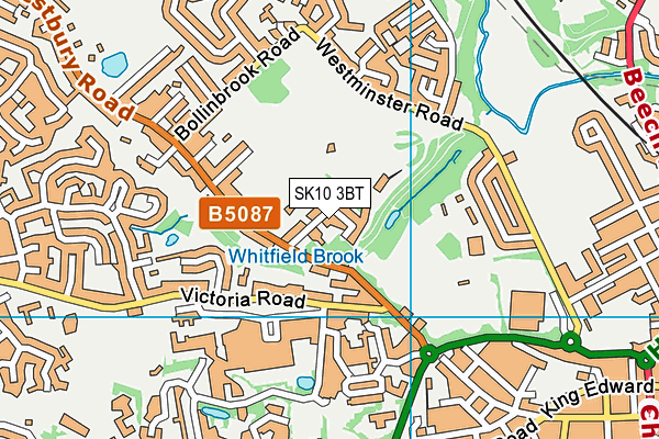 SK10 3BT map - OS VectorMap District (Ordnance Survey)