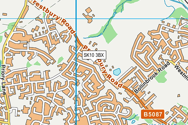 SK10 3BX map - OS VectorMap District (Ordnance Survey)