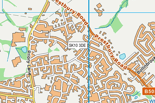 SK10 3DE map - OS VectorMap District (Ordnance Survey)