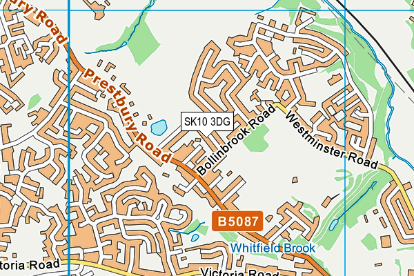 SK10 3DG map - OS VectorMap District (Ordnance Survey)
