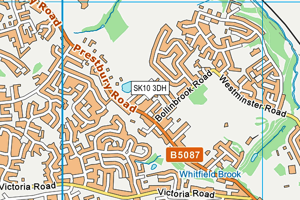 SK10 3DH map - OS VectorMap District (Ordnance Survey)
