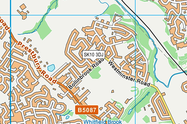 SK10 3DJ map - OS VectorMap District (Ordnance Survey)
