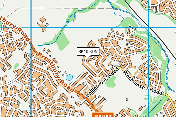 SK10 3DN map - OS VectorMap District (Ordnance Survey)