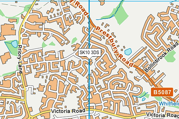 SK10 3DS map - OS VectorMap District (Ordnance Survey)