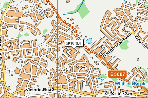 SK10 3DT map - OS VectorMap District (Ordnance Survey)