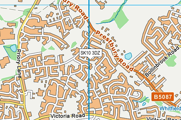 SK10 3DZ map - OS VectorMap District (Ordnance Survey)
