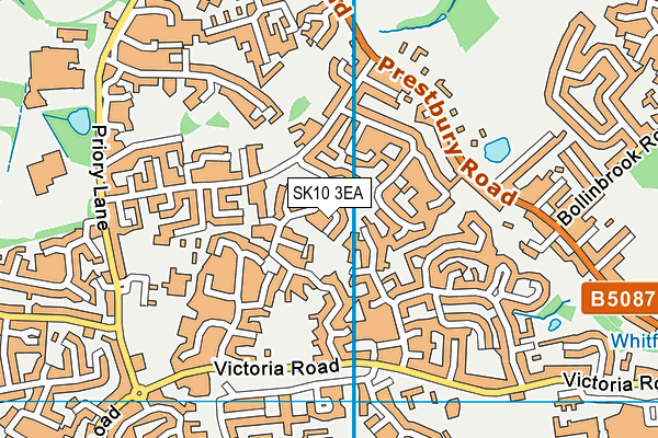 SK10 3EA map - OS VectorMap District (Ordnance Survey)