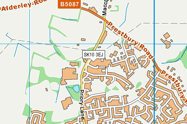 SK10 3EJ map - OS VectorMap District (Ordnance Survey)