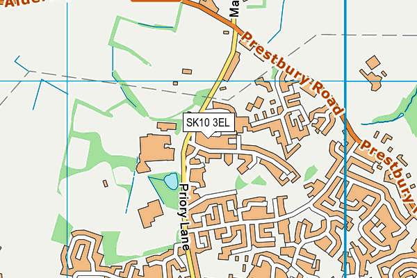 SK10 3EL map - OS VectorMap District (Ordnance Survey)