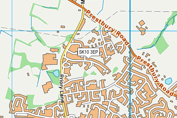 SK10 3EP map - OS VectorMap District (Ordnance Survey)