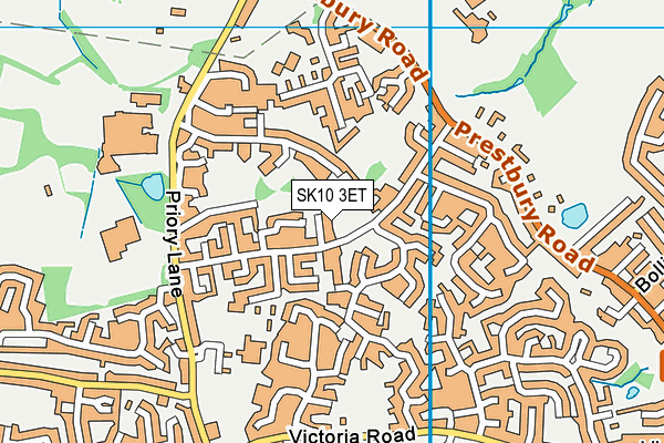 SK10 3ET map - OS VectorMap District (Ordnance Survey)