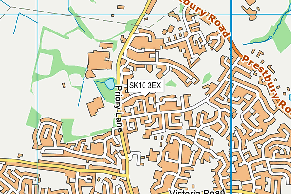 SK10 3EX map - OS VectorMap District (Ordnance Survey)