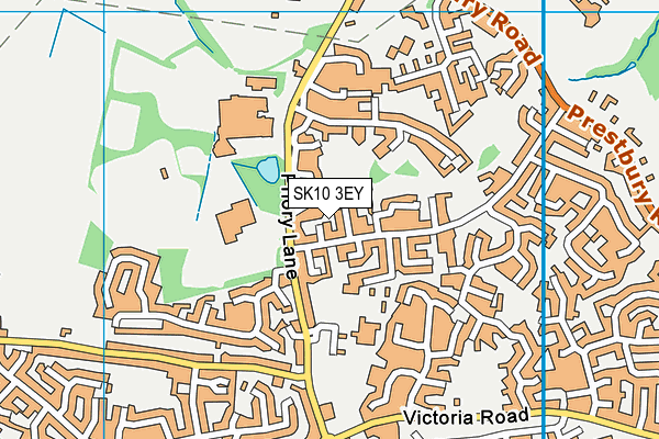SK10 3EY map - OS VectorMap District (Ordnance Survey)