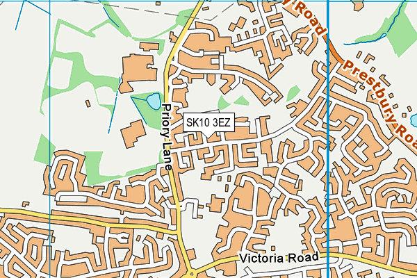SK10 3EZ map - OS VectorMap District (Ordnance Survey)