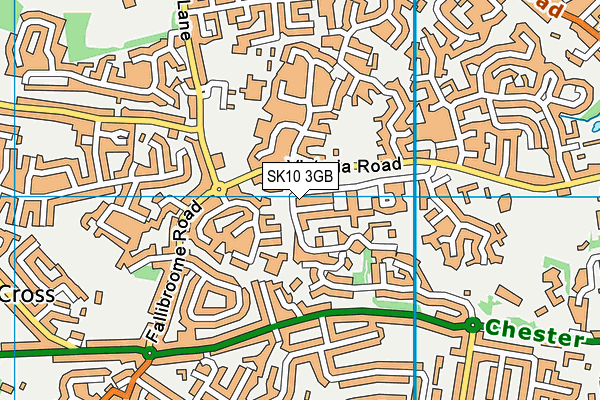SK10 3GB map - OS VectorMap District (Ordnance Survey)