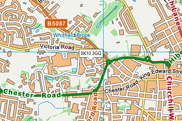 SK10 3GQ map - OS VectorMap District (Ordnance Survey)