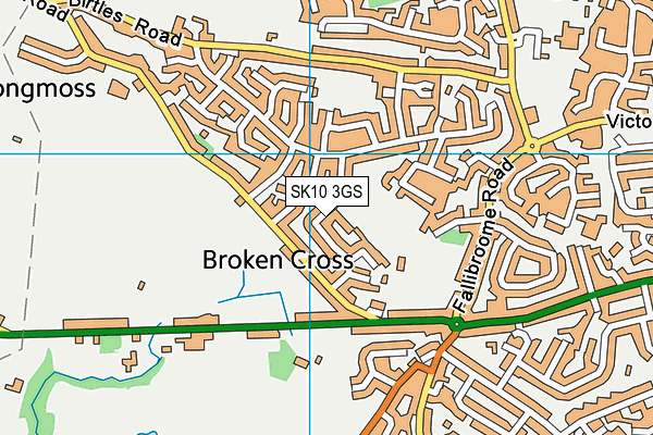 SK10 3GS map - OS VectorMap District (Ordnance Survey)
