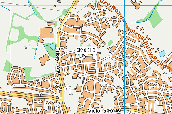 SK10 3HB map - OS VectorMap District (Ordnance Survey)