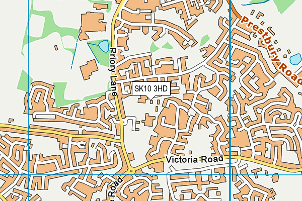 SK10 3HD map - OS VectorMap District (Ordnance Survey)