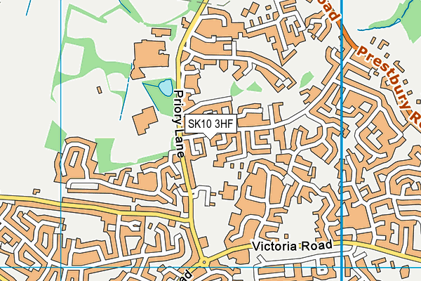 SK10 3HF map - OS VectorMap District (Ordnance Survey)