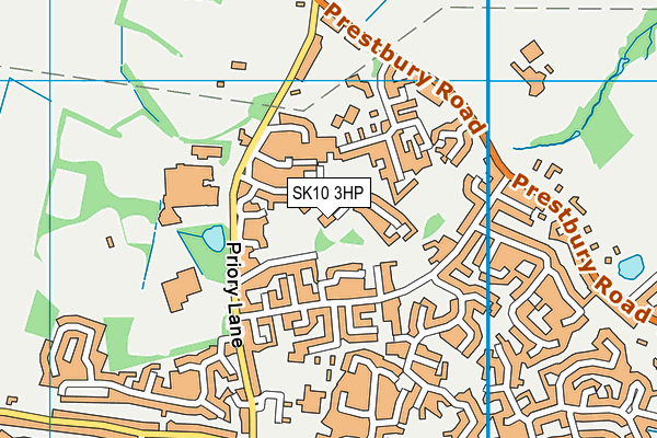 SK10 3HP map - OS VectorMap District (Ordnance Survey)