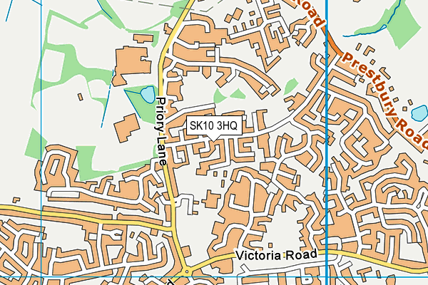 SK10 3HQ map - OS VectorMap District (Ordnance Survey)