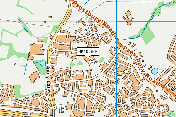 SK10 3HR map - OS VectorMap District (Ordnance Survey)