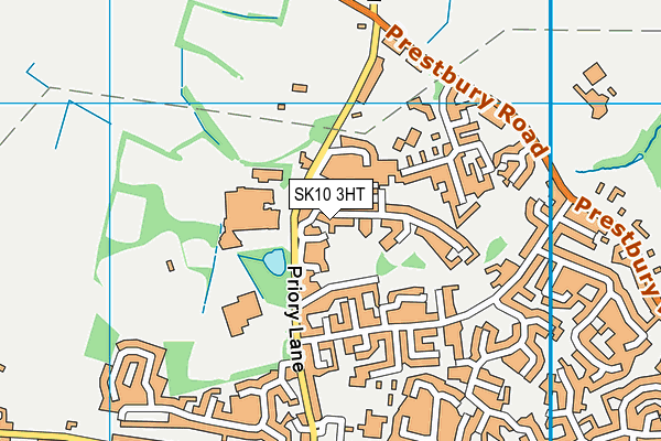 SK10 3HT map - OS VectorMap District (Ordnance Survey)