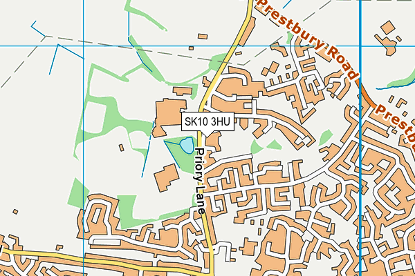 SK10 3HU map - OS VectorMap District (Ordnance Survey)