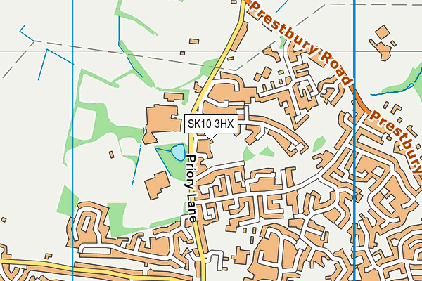 SK10 3HX map - OS VectorMap District (Ordnance Survey)